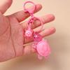 Cartoon Colorful Resin Animal Turtle Keychain for Car Key Souvenir Gifts for Women Men Handbag Pendant Keyrings DIY Accessories