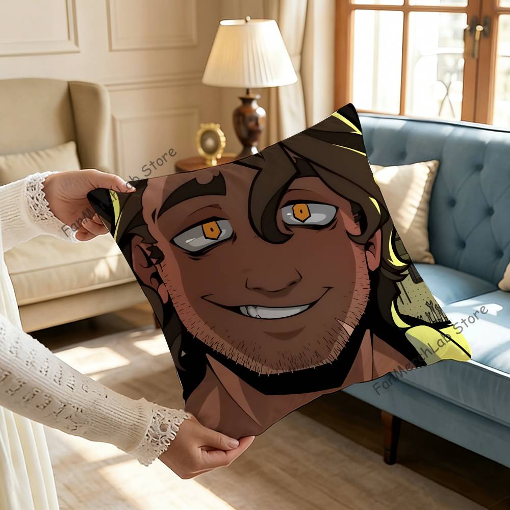 BBoyfriend To DDeath Anime Pillow Covers Cartoon Sofa Decorative Home Doublesided Printing Short Plush Cute Cushion Cover