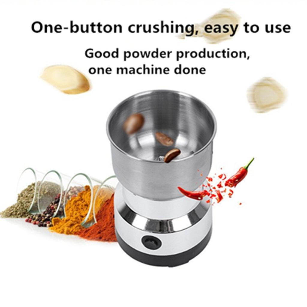 2 Blades 150KW Kitchen Electric Spice Mill 300ml Stainless Steel Coffee Grinder, EU Plug (FDA/LFGB/CE Certified)
