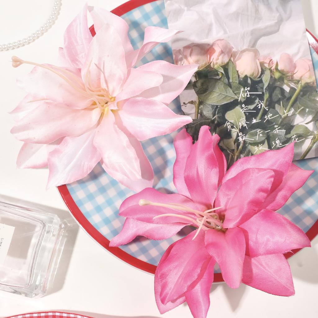 2 Pcs Elegant Bohemian Flower Compact Hair Clipsbridal Flower Side Pins Hairpin Vacation Beach Hair Accessories For Women