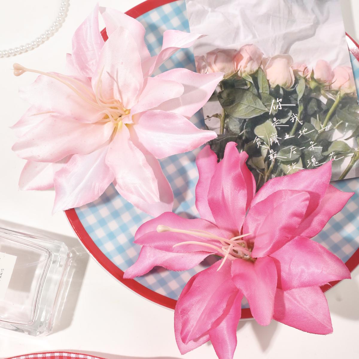 

2 шт. элегантные маленькие заколки для волос в стиле бохо с цветком, свадебные заколки-цветы, заколки для волос, аксессуары для волос для отпуска на пляже для женщин розовый