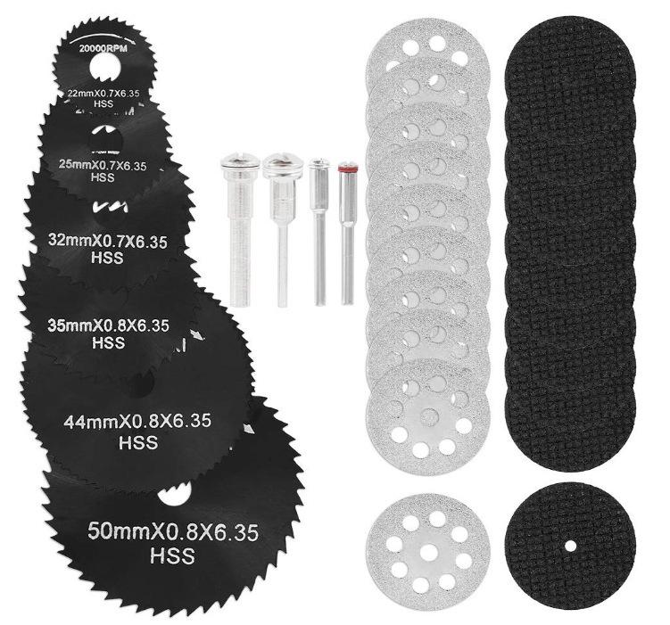 Yun Bei Ya Mini Mesh Circular Saw Blade Pack for Woodworking & Metal Cutting