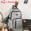 Nylon School Backpack For Teens With Design And Laptop Compartment