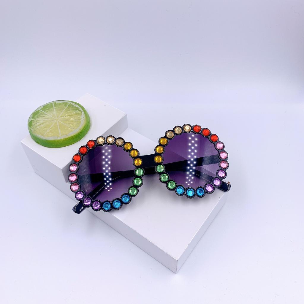Children 2-10 Years Old Round Frame Sunglasses Fashion Frame Cartoon Personalized Sunglasses Fashion Sunglasses