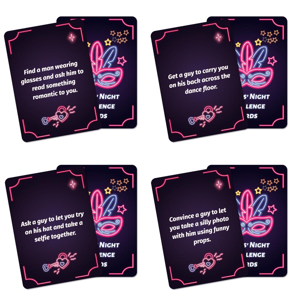 50 Girls Night Creative Interactive Board Game Cards Party Casual Entertainment Game Cards