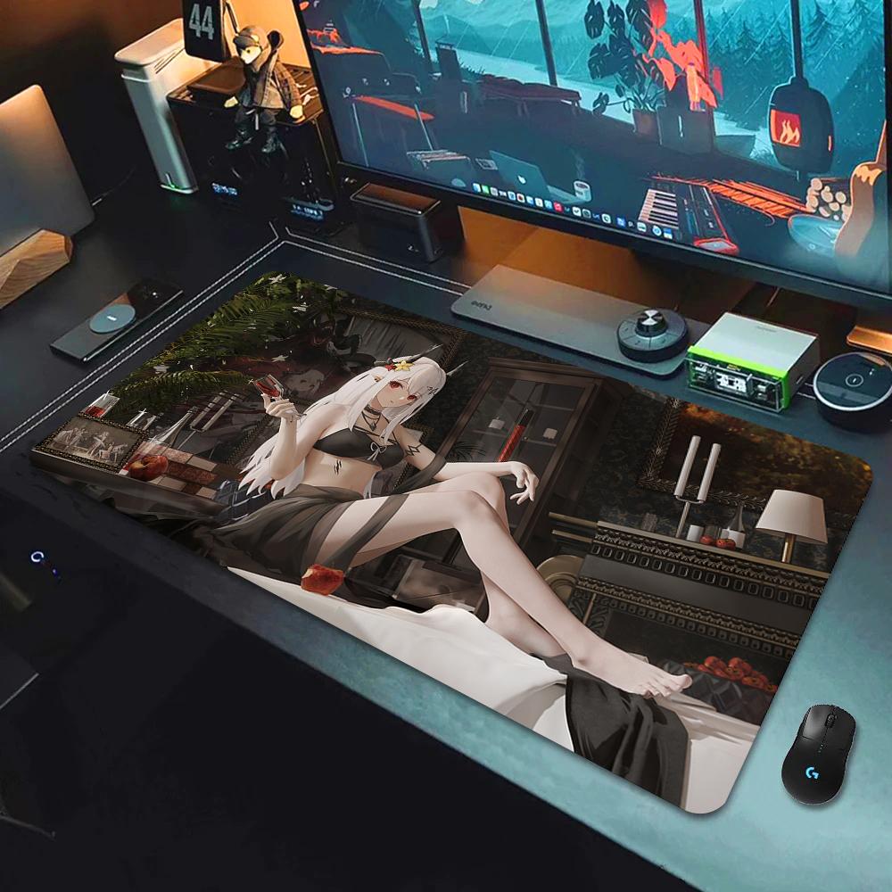 Anime Arknights Hot selling Mouse Pad Anime Girl Non-Slip E-Sports Mouse Mat Premium Mousepad Keyboard Mats Many people like it