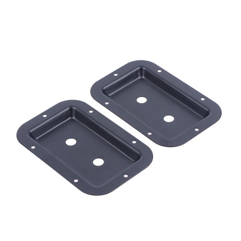 1/2Pcs Black Steel Recessed Speaker Jack Plate Connector For Dish Board Stage Loudspeaker Diy Accessories
