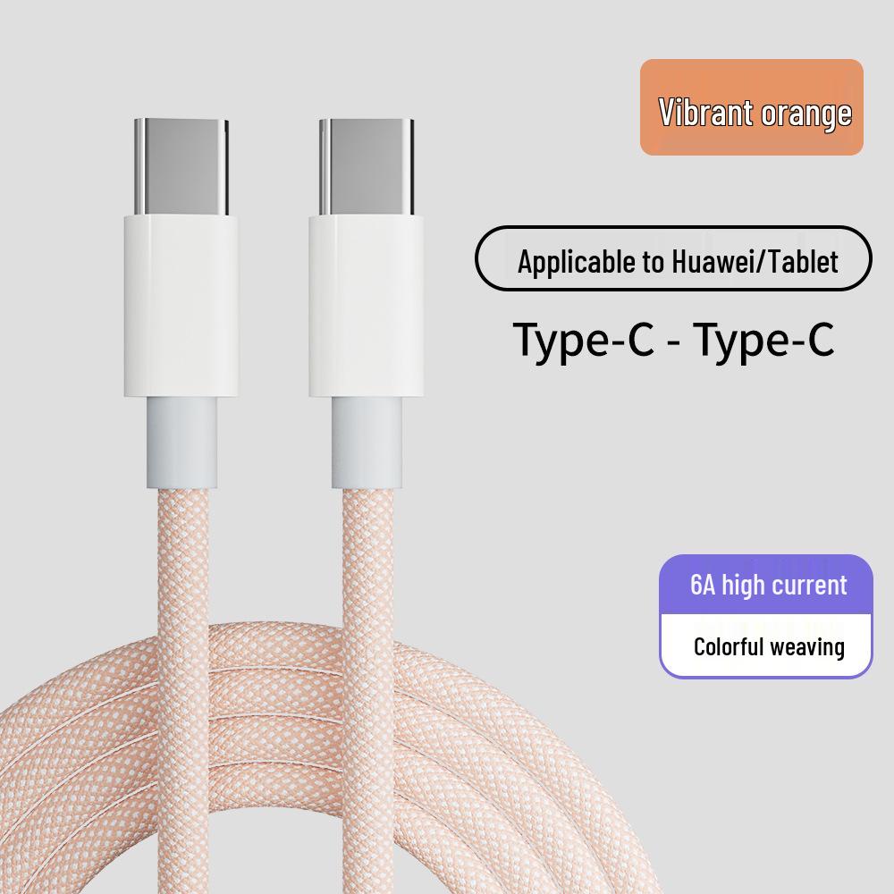 Enhanced Copper Core 2-in-1 Braided Cable: 66W Fast Charging for Apple 15 & Dual Type-C Devices
