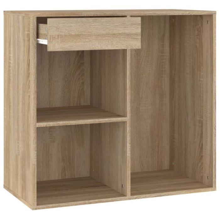 VidaXL Cosmetic Cabinet Sonoma Oak 80x40x75 Cm Engineered Wood808840