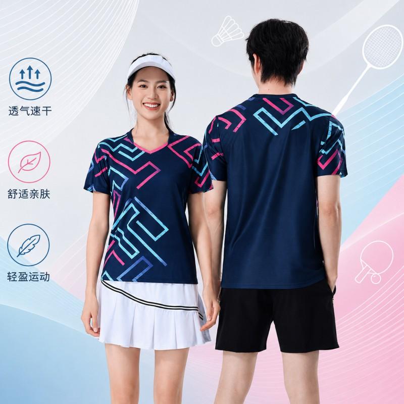 Quick-Dry Badminton Set Men Women Youth Sportswear Short Sleeve Top Shorts Skirt Training Competition Uniform