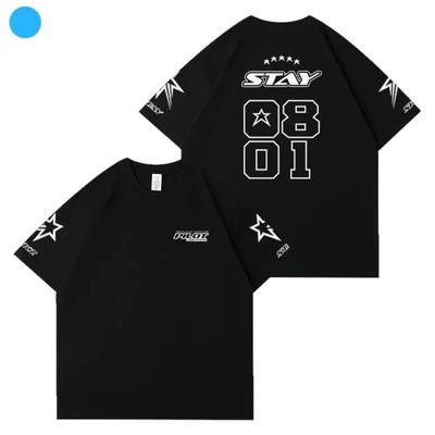 T-shirt tendance pour hommes et femmes, T-shirt en pur coton, Manches courtes, Haut numérique décontracté
