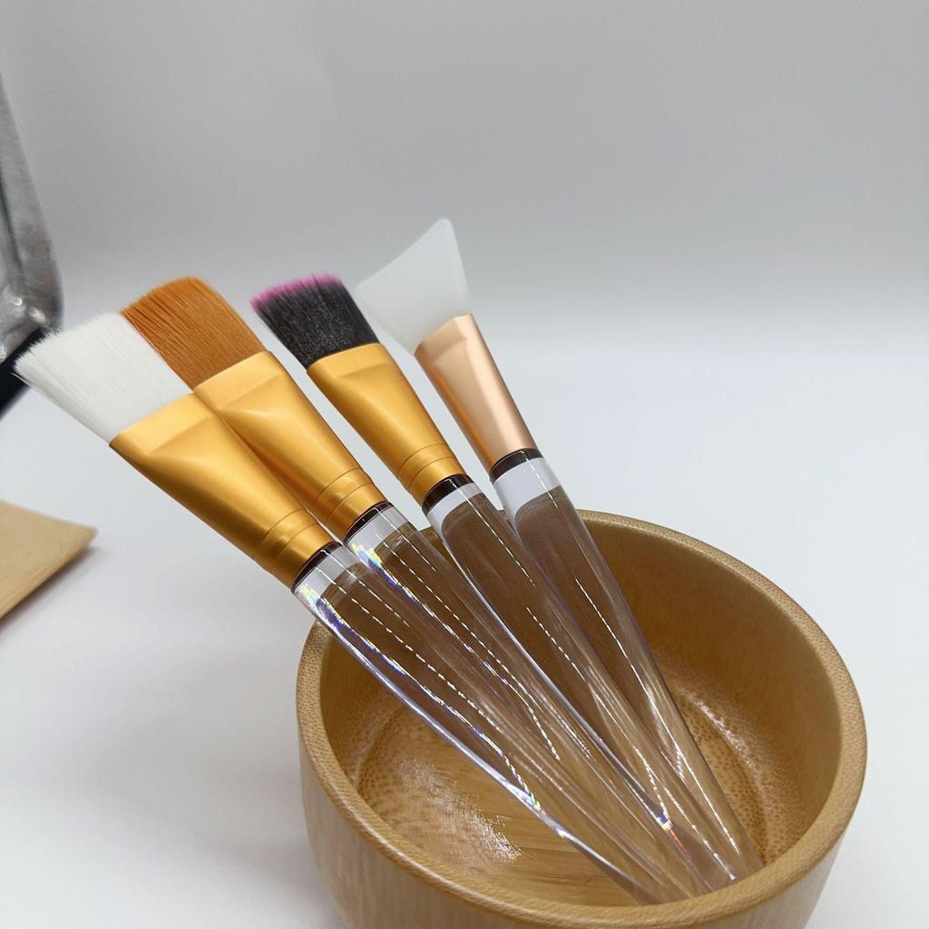 Soft Bristle & Silicone Mask Brush Set for DIY Beauty and Salon