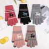 Women Men Stretch Girls Gift Christmas Gloves  Gloves Knit Mittens Winter Gloves
