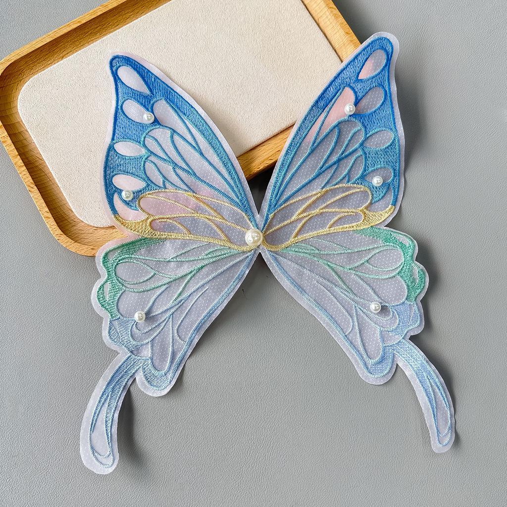 Embroidery Lace Butterfly Color Diy Clothing Accessories Cloth Patch Patch Ornament