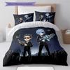 Re Zero Pattern Bedding Quilt Set Quilt Cover Pillowcase Home Birthday Gift(1 * Duvet Cover + 2 * Pillowcase, Without Core)
