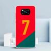 FootBall SuperStar Number C 7 10 Phone Case For Xiaomi Poco F7 Ultra X5 X6 X7 Pro M7 Redmi 15C 15 13C 13 12C 12 10C 10 10A 9 9C