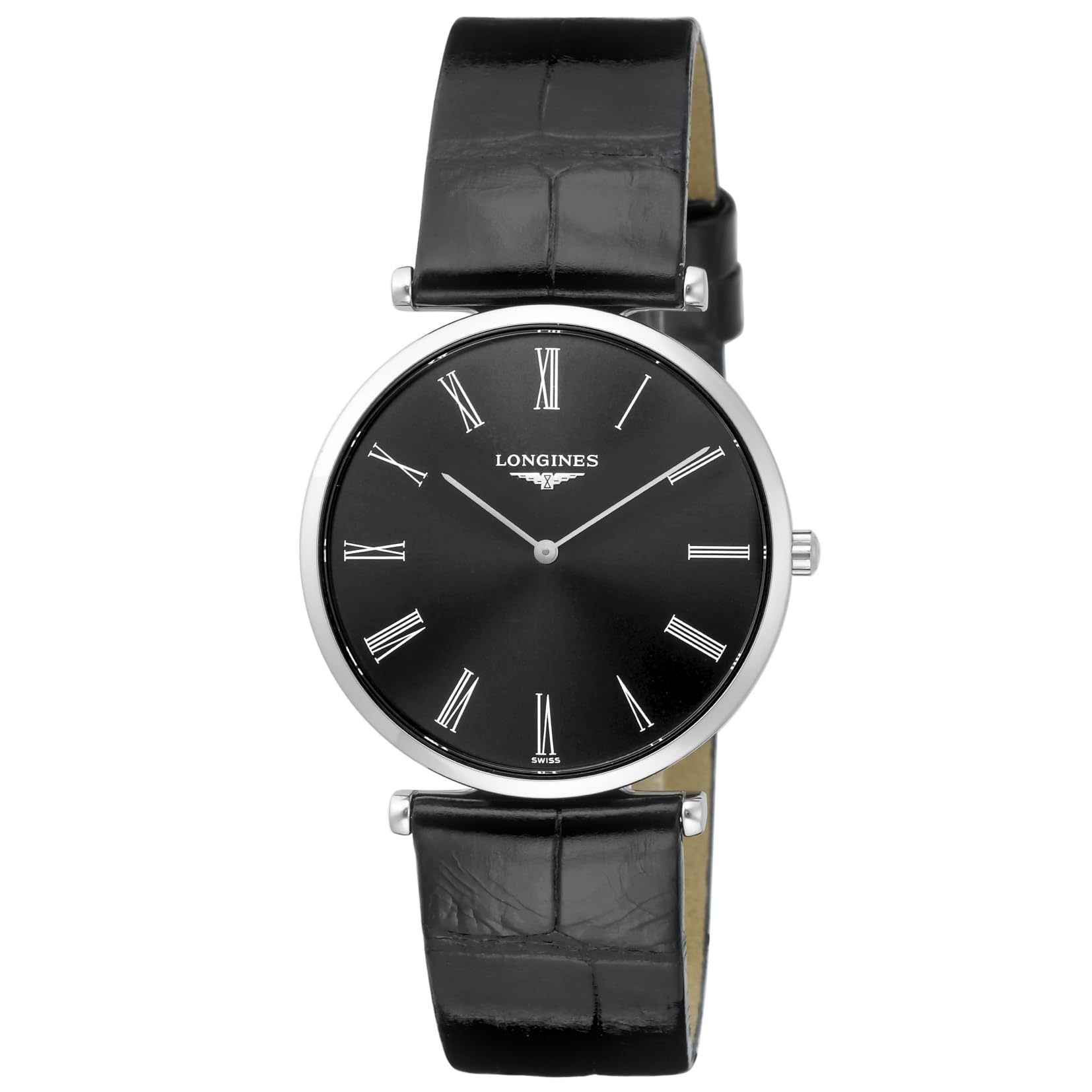 

Longines LA GRANDE CLASSIQUE Quartz 3 ATM Water Sapphire Black Stainless Black Men s Watch, Resistant, Crystal, Dial, Steel, L4.709.4.51.2, [Used] чорний