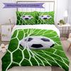 Soccer Bedding Set Breathable Duvet Cover with Pillowcases Decorative Bed Linen for Bedroom Home Decoration Birthday Gift