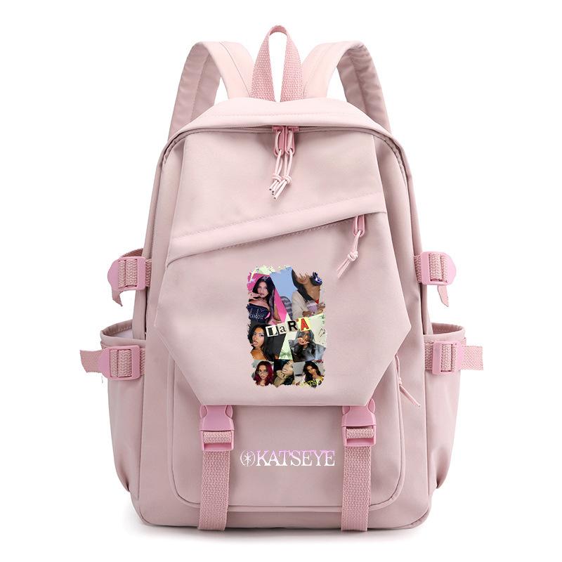 KATSEYE Backpack for School Kids Students Canvas Lightweight Outdoor Travel Daypack Anti-water Large Capacity 601123-9