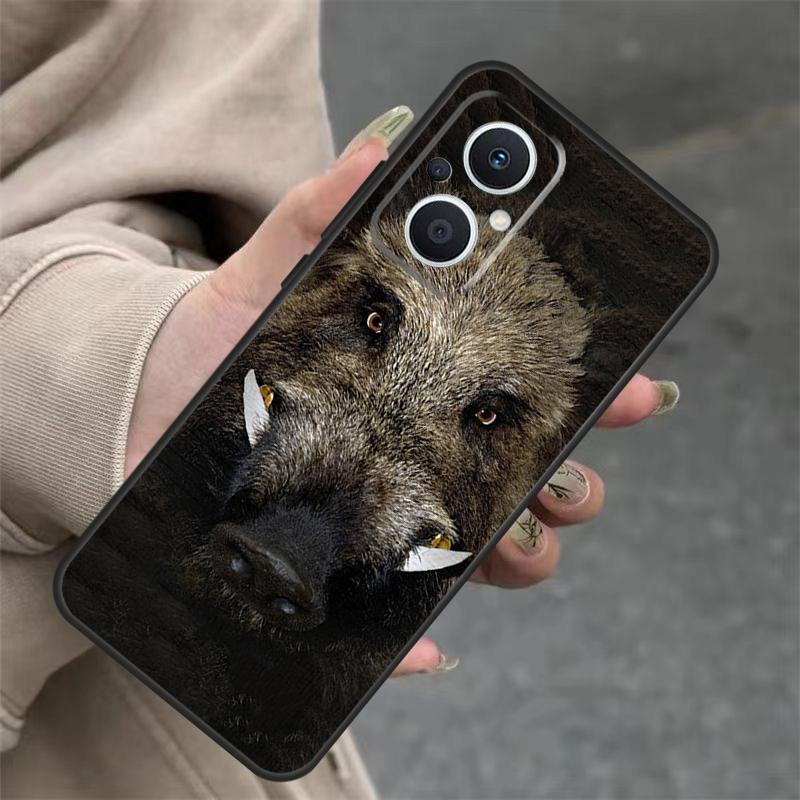 Wild Boar Case For OPPO Reno 14 10 11 12 13 Pro 11F 12F 13F 14F 7 8 Lite OPPO Find X9 X8 X5 Pro Cover