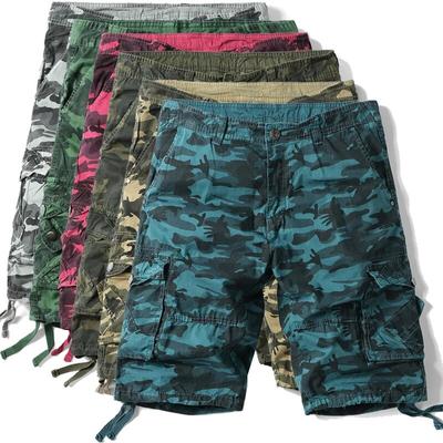 Short Cargo de Camouflage pour hommes, Short tactique d'été en plein air, décontracté, multi-poches, ample, pour le travail, pantalon court militaire, randonnée