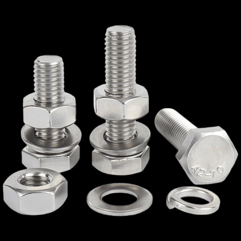 James 304 Stainless Steel Hex Screw Bolt & Nut Set