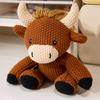 Cartoon Kreativ Gestrickte Tier Plüschpuppe Gestrickter Elefant Oktopus Hai Fuchs Dinosaurier Kaninchen Bär Schildkröte Beruhigungsspielzeug Für Kinder