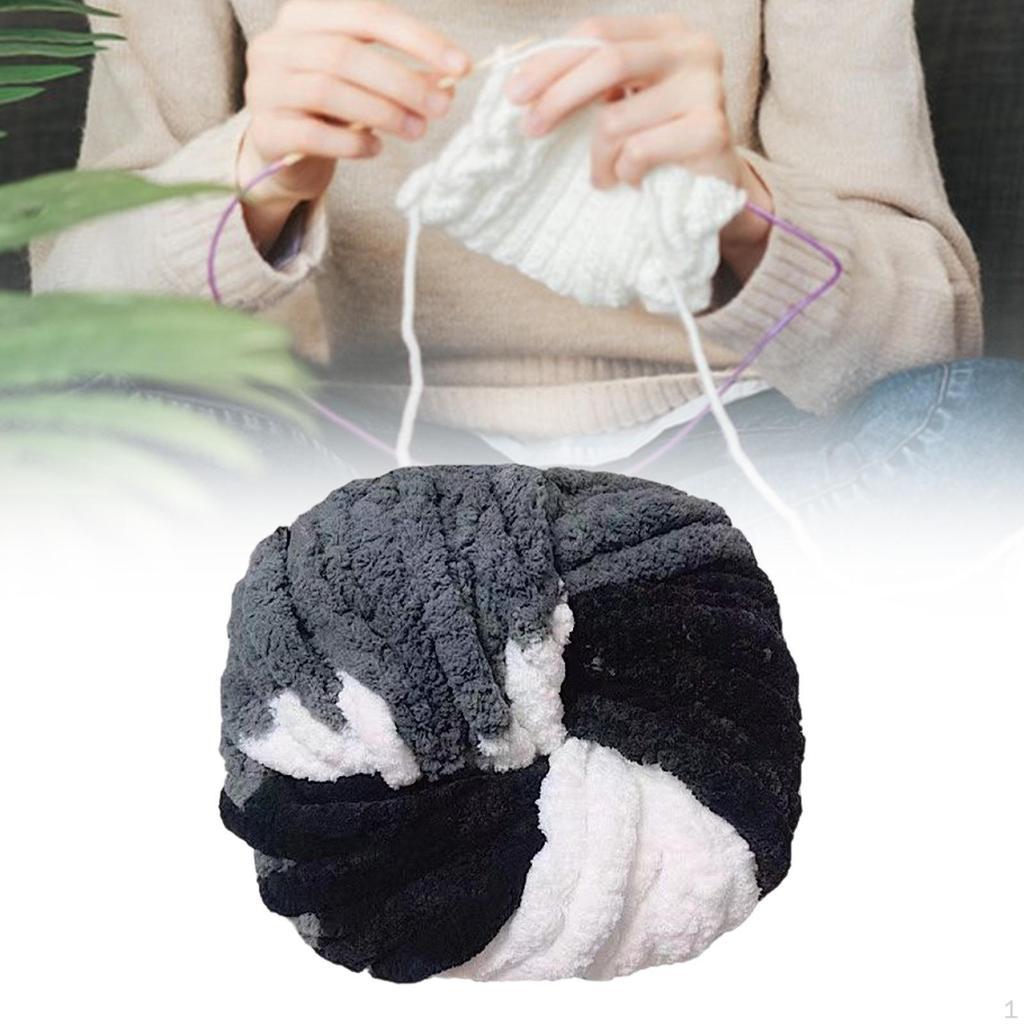 Chunky Crochet Yarn Blanket Polyester Portable Creative Knitting DIY Supplies for