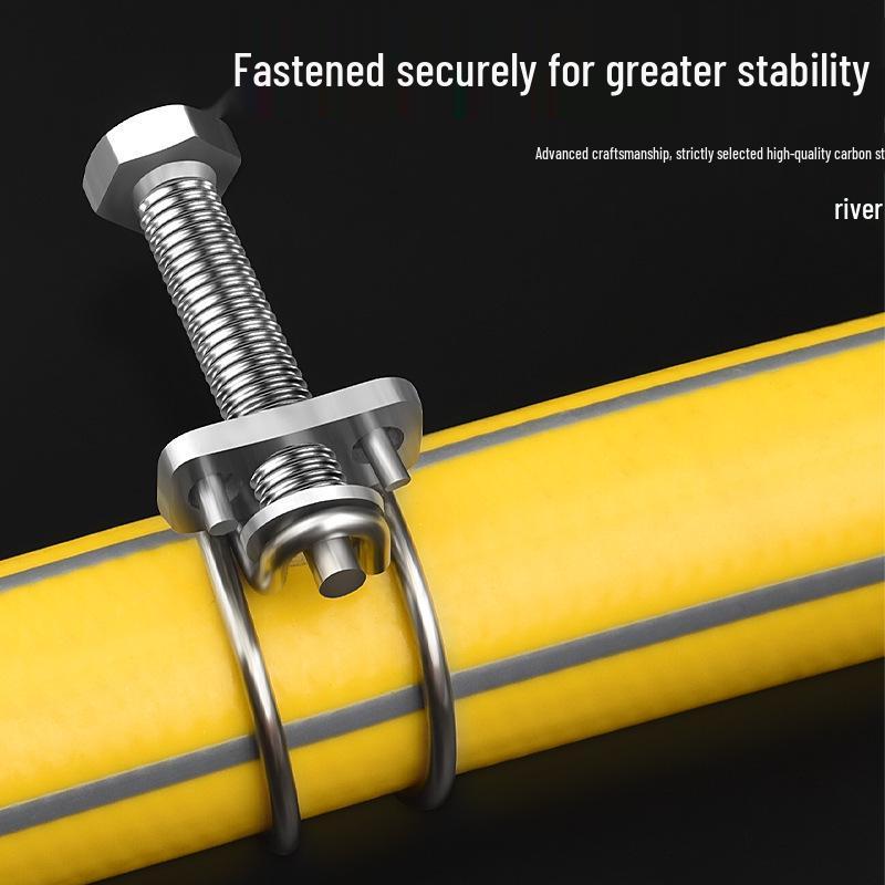 Stainless Steel Double Wire Hose and Pipe Clamp for Gas and Water Retention