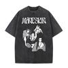 Maneskin Cotton Oversized Mneskin TShirt Washed Italian Rock Band Tee Unisex