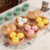 Pig/Chick Animal Dumpling Toys Steamer Dog Bun Squeeze Balls Mini Squeeze Toys  Birthday Gifts