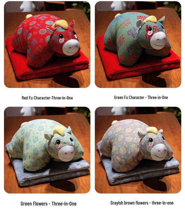 2026 Year of the Horse Zodiac Plush Doll - Good Luck Mascot Gift