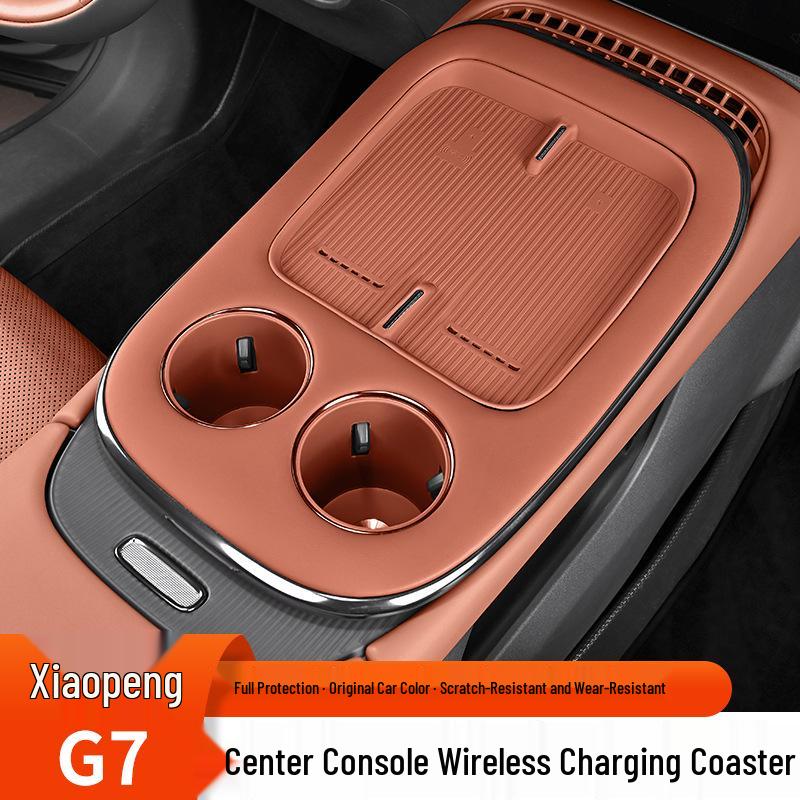 XPeng G7 Wireless Charger & Cup Holder Console Upgrade