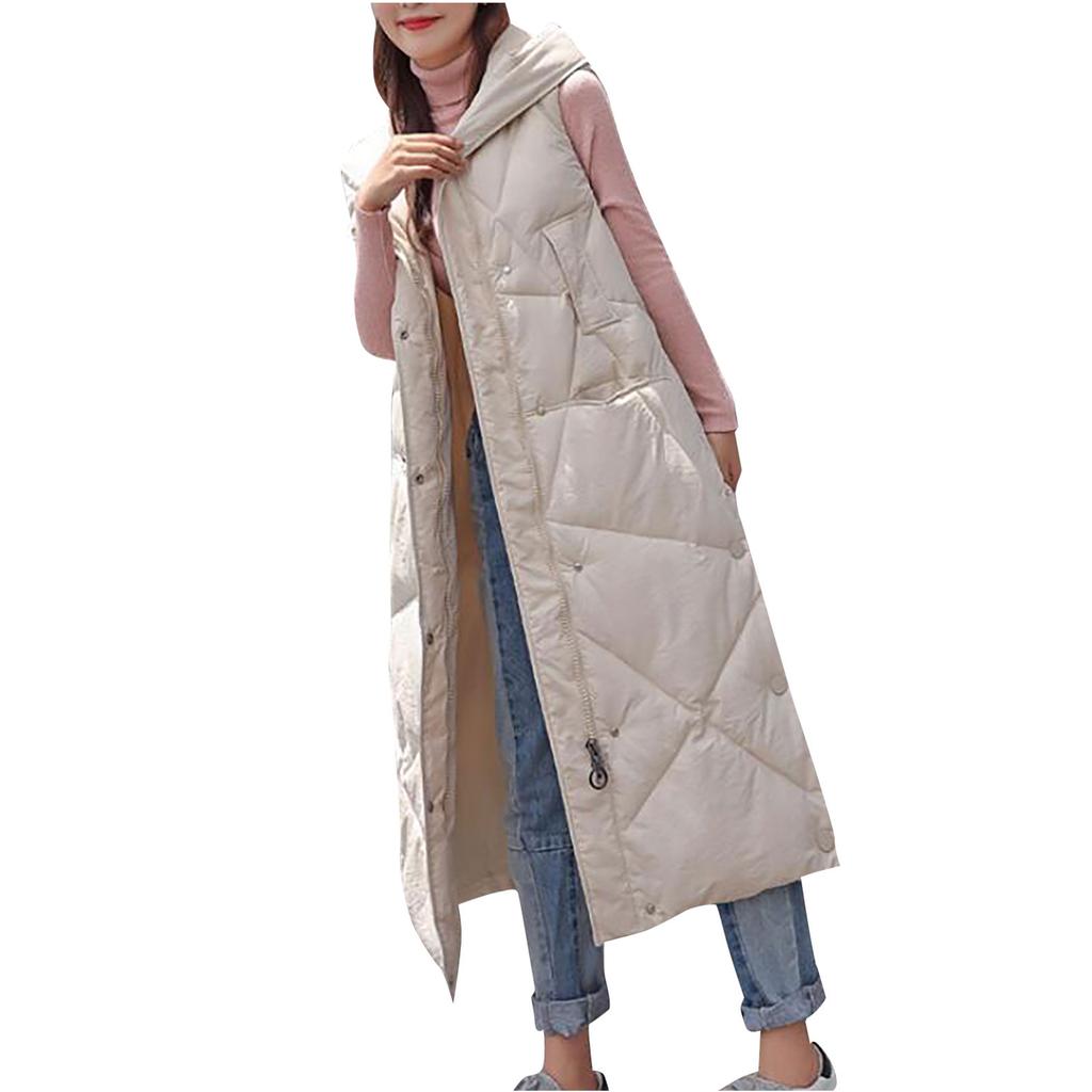 Winter Fashion Woman Lengthened And Thickened  Medium Length Down Cotton  Jacket