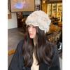 Women Rabbit Fur Knitted Winter Beanie Hat Warm Casual Hat