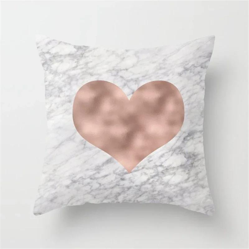 New Nordic Grey Geometric Pillow Covers Polyester Throw Pillows Cover Modern Fashion Livingroom Sofa Bed Cushion Cover 45X45cm