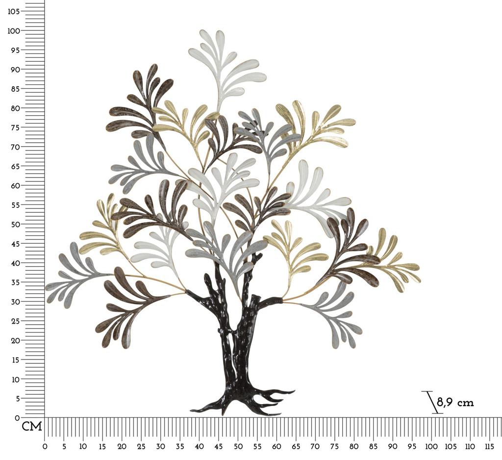 Iron Wall Panel Lixy Tree 97.2X8.9X100.3 Cm