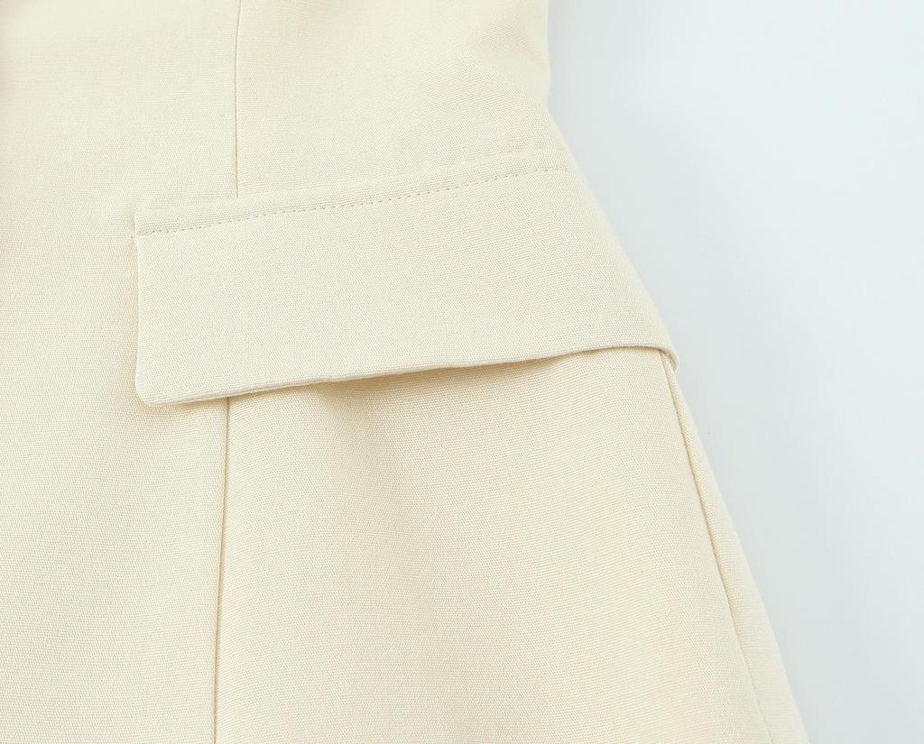 European & American Style Summer Vest Top with Button & Pleated Long Pants