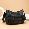 Modna Czterosezonowa Miękka Skóra Wielokomorowa Wielokieszeniowa Wysokiej klasy Wielowarstwowa Torba Jednoramienna Crossbody