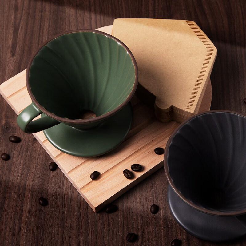 Qiwei Ceramic V60 Pour Over Coffee Maker Set