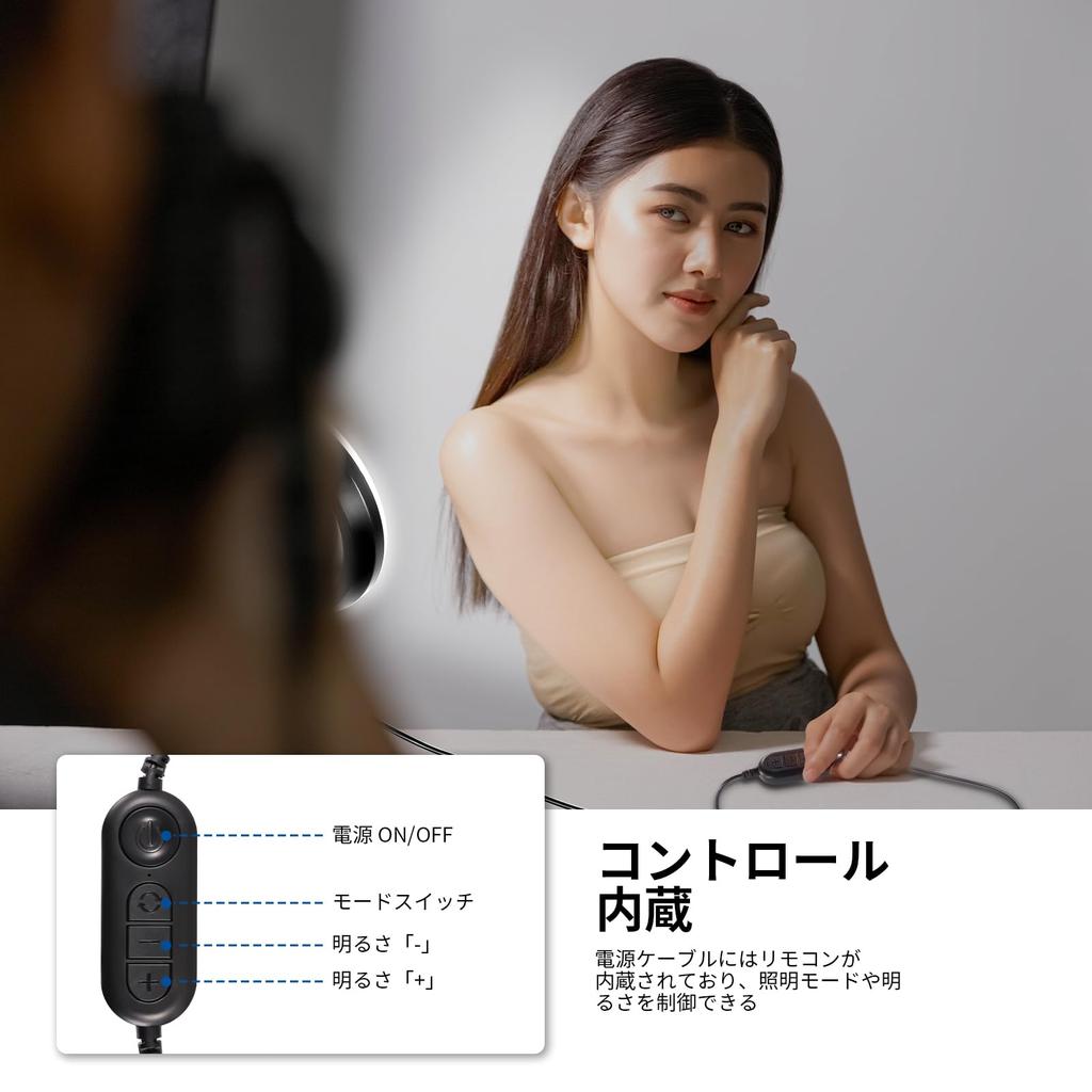 NEEWER Basic 5 Inch Ring Light with Clip and Tripod Dimmable 10W for Actress Light Makeup Light Selfie Light for Video from Call Lighting BR60 Clip-on