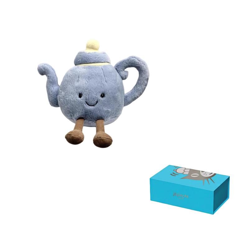 

Серія веселих предметів JELLYCAT Чайник Чашка для чаю Мила лялька Плюшева лялька 11 см заввишки 2025 New Arrival Box