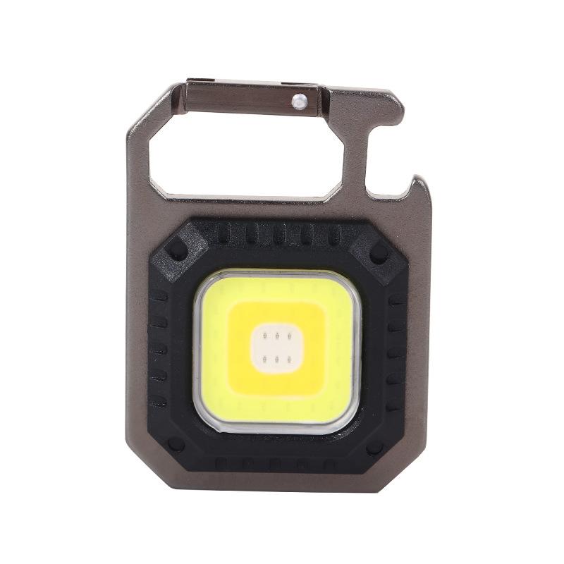 Mini LED Flashlight 1000LM USB Rechargeable COB Work Lights IPX4 Waterproof Keychain Light Lantern for Outdoor Camping Hiking