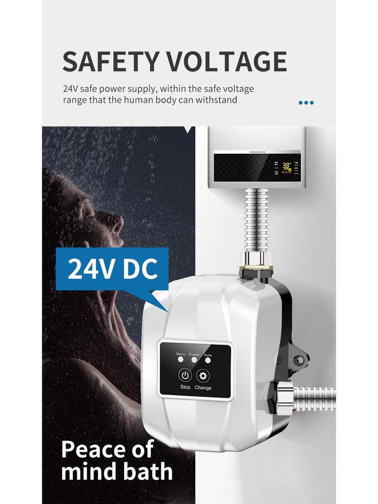 24V DC Automatic Solar Booster Pump for Shower and Water Heater