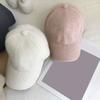 Plush Baseball Cap Winter Windproof Hat for Christmas Harajuku Adult Outdoor Adjustable Duckbill Cap Solid Color