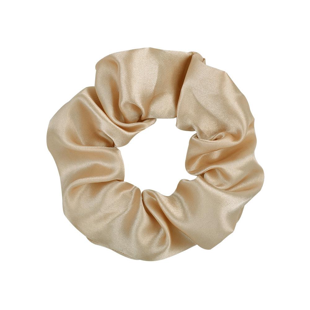 Solid Color Large Intestine Hair Band Color Ding Cloth Elastic Hair Band Hair Accessories Headgear Headrope 095