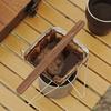 Outdoor Camping Coffee Stirrer Black Walnut Long Handle Pour-over Coffee Stirring Bar Portable Heavy Duty Wooden Mixer Stick Coffee Accessories