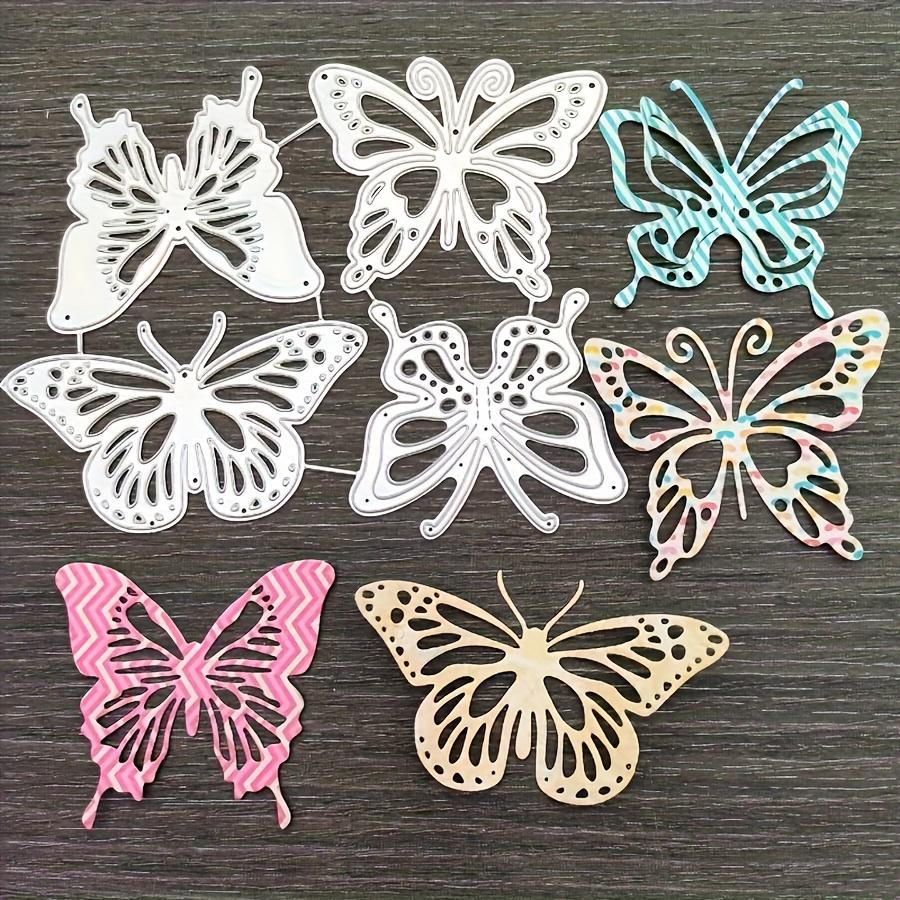 2sets Butterflies Metal Cutting Dies Scrapbooking Stencil DIY Paper Card Decorative Embossing Die Cut Craft