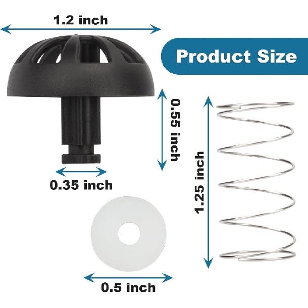 1Pc/2Pcs Coffee Maker Brew Basket Stop Valve Kit 112435-000-000 185774-000-000 for Hamilton Beach 990117900 990237500 3