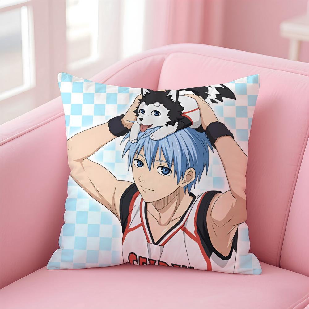 Hot Anime K-Kuroko'S Basketball Cushion Cover Pillowcase Short Plush Invisible Zipper Room Sofa Cushion Cover